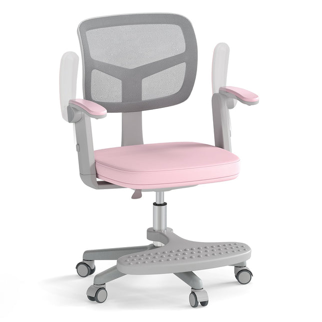 Children's Desk Chair, Adjustable Height 41-52 cm, Pink