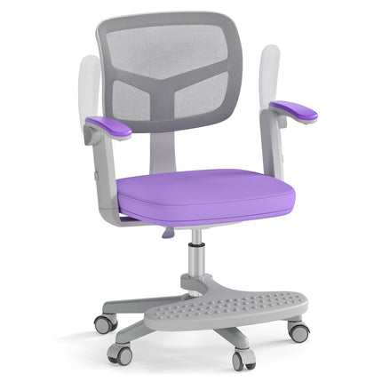 Children's Desk Chair, Adjustable Height 41-52 cm, Purple
