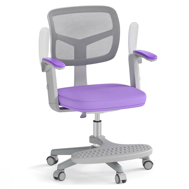 Children's Desk Chair, Adjustable Height 41-52 cm, Purple