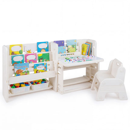 Children's Desk Set with Bookshelves and Whiteboard