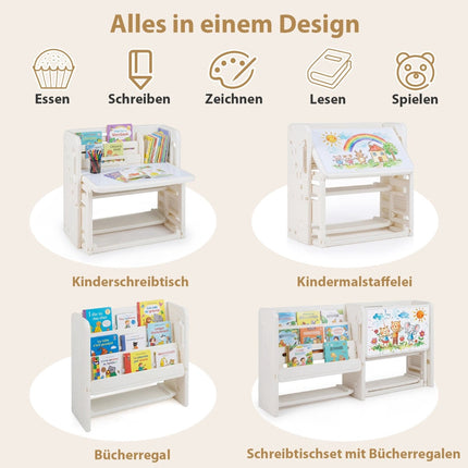 Children's Desk Set with Bookshelves and Whiteboard