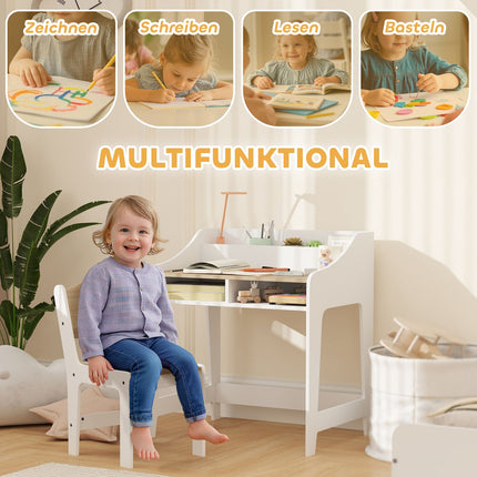 Children's Desk and Chair Set, Ergonomic, Ages 3-8