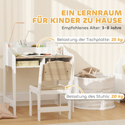 Children's Desk and Chair Set, Ergonomic, Ages 3-8
