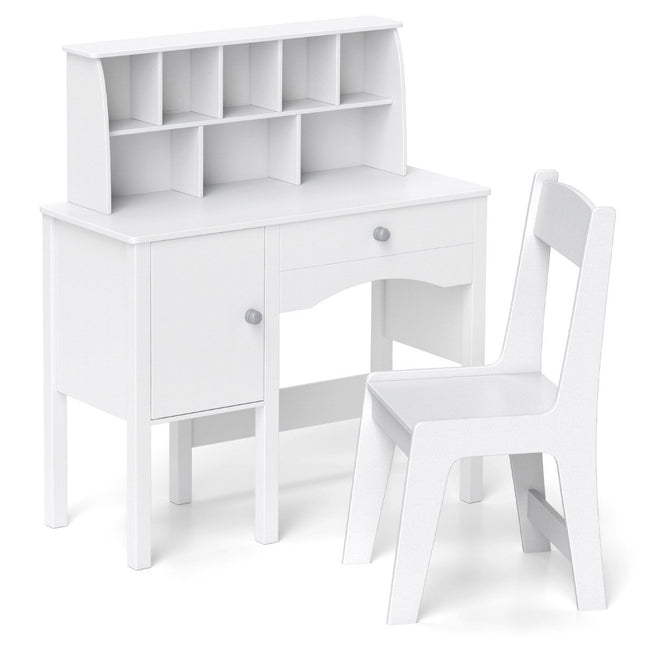 Children's Desk with Chair, Storage & Safety Features