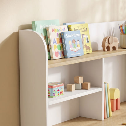 Children's Desk with Storage, White, 80 x 50 x 100 cm