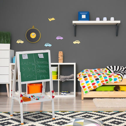 Children's Easel with Whiteboard & Chalkboard, Adjustable