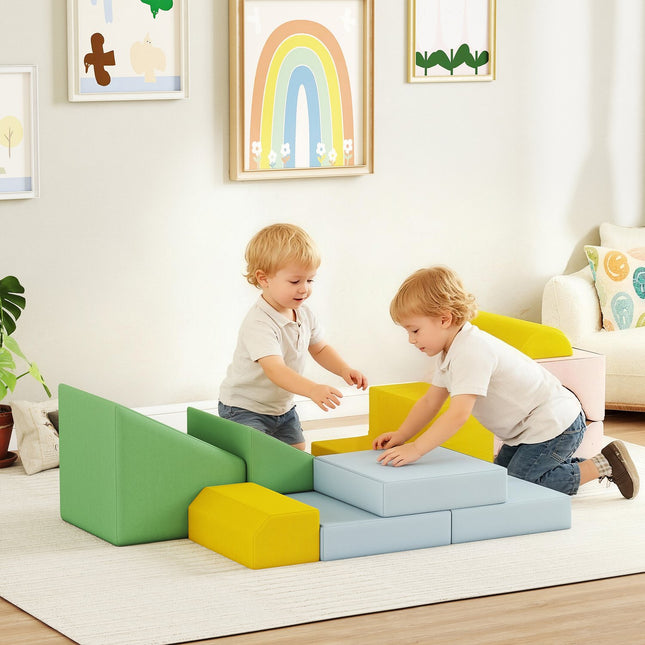 Children's Foam Block Set, 12-Piece, Washable Corduroy