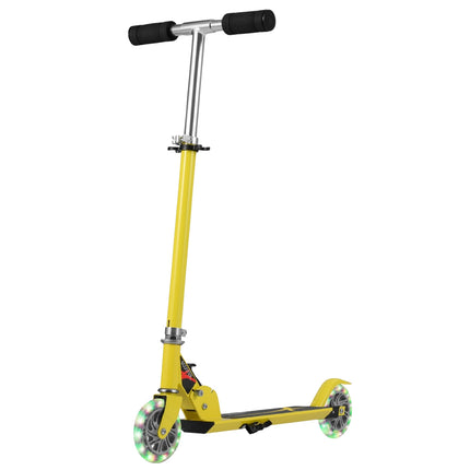 Children's Foldable Scooter, Adjustable Height, Yellow
