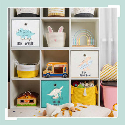 Children's Foldable Storage Boxes, 3-Pack, Dinosaur & Animal