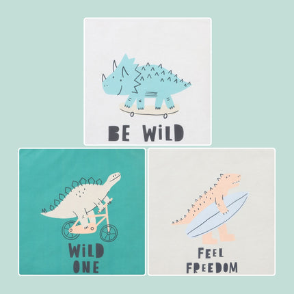 Children's Foldable Storage Boxes, 3-Pack, Dinosaur & Animal