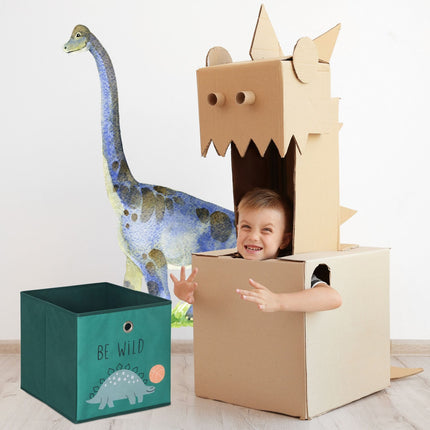 Children's Foldable Storage Boxes, 3-Pack, Dinosaur & Animal