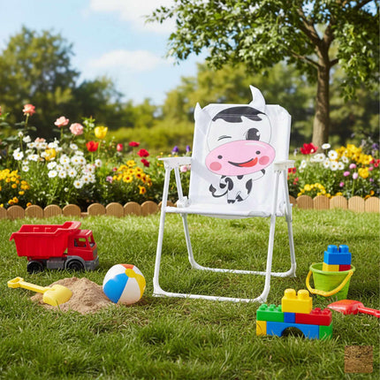 Children's Folding Camping Chair with Animal Design