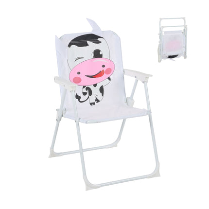 Children's Folding Camping Chair with Animal Design