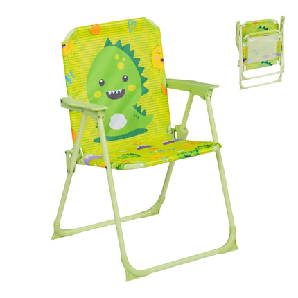 Children's Folding Camping Chair with Animal Motif