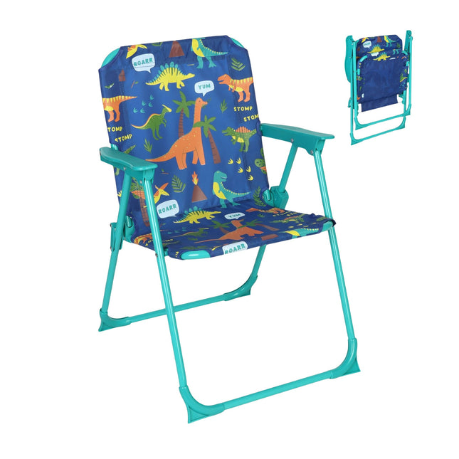 Children's Folding Camping Chair with Animal Motif