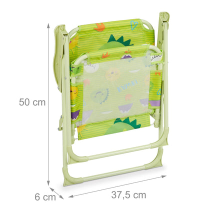 Children's Folding Camping Chair with Animal Motif