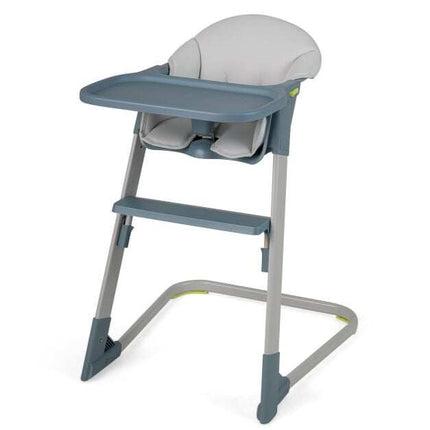 Children's High Chair, Adjustable Tray & Footrest, Grey