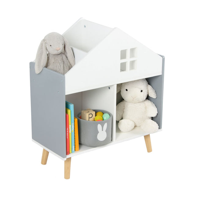 Children's House-Shaped Shelf, MDF and Pine Wood