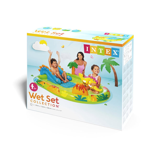 Children's Inflatable Water Playground with Slide and Sprinkler