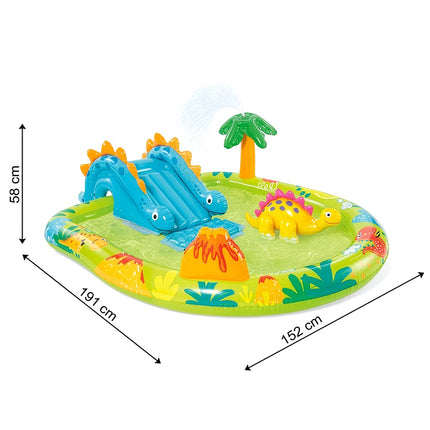 Children's Inflatable Water Playground with Slide and Sprinkler