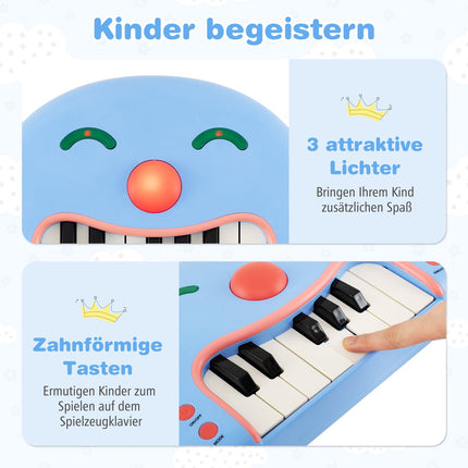 Children's Keyboard Piano with Lights and Music, 13 Keys