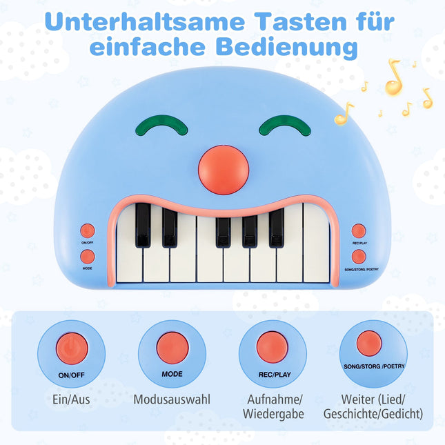 Children's Keyboard Piano with Lights and Music, 13 Keys