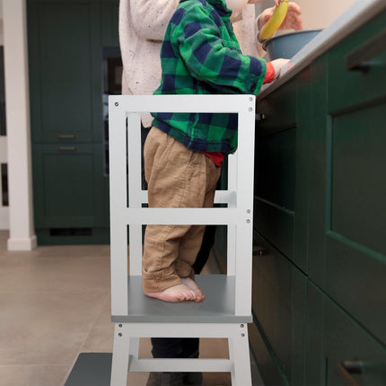 Children's Learning Tower, Bamboo, Age 1+, Safety Rail