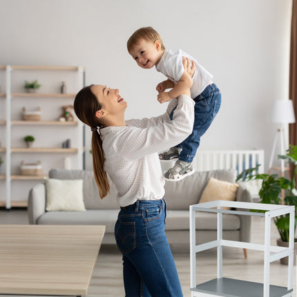 Children's Learning Tower, Bamboo, Age 1+, Safety Rail