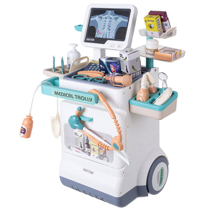 Children's Medical Kit with Trolley, ECG, 26 Pieces