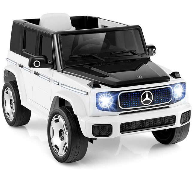Children's Mercedes-Benz electric car with 2.4G remote control &amp; Headlight 12V electric vehicle white
