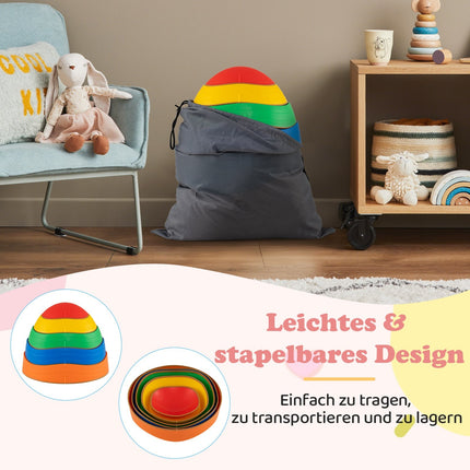 Children's Non-Slip Balance Stones, Multicolor, Up to 80kg