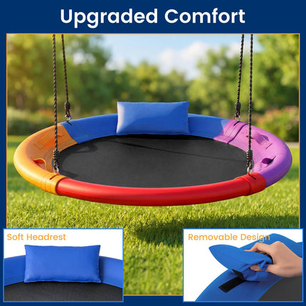 Children's Outdoor Nest Swing, 120 cm, Adjustable Rope