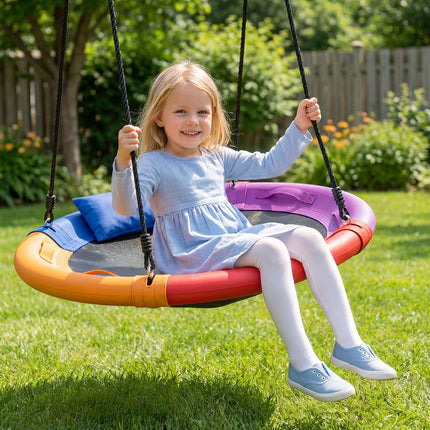 Children's Outdoor Nest Swing, 120 cm, Adjustable Rope