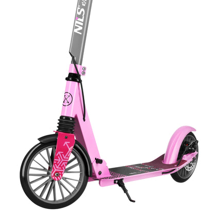 Children's Pink Scooter, 200mm Wheels, Foldable