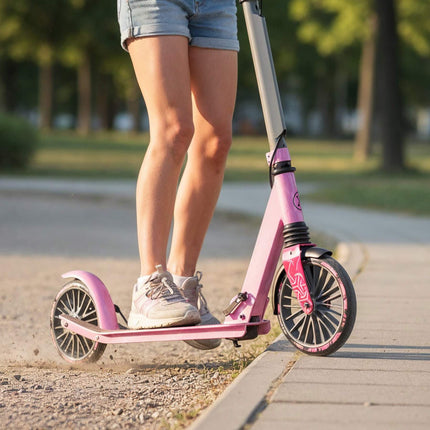 Children's Pink Scooter, 200mm Wheels, Foldable