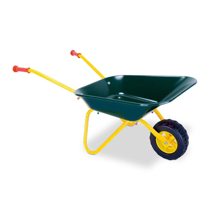 Children's Pink Toy Wheelbarrow – Metal, Rubber Wheel