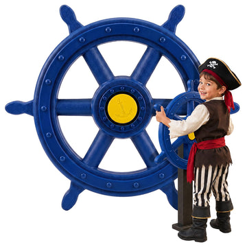 Children's Play Steering Wheel with Sound – Blue