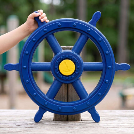 Children's Play Steering Wheel with Sound – Blue