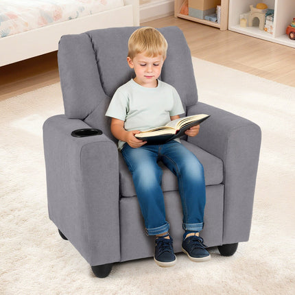 Children's Recliner Chair with Adjustable Back & Footrest