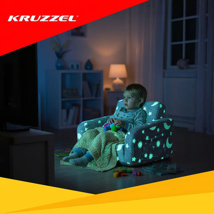 Children's Reclining Armchair with Lounger Function