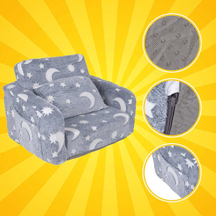 Children's Reclining Armchair with Lounger Function