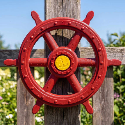 Children's Red Steering Wheel for Play Tower, 54 cm