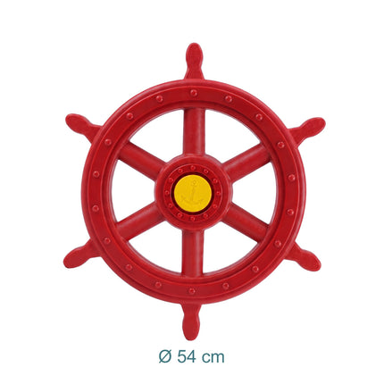 Children's Red Steering Wheel for Play Tower, 54 cm