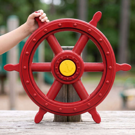 Children's Red Steering Wheel for Play Tower, 54 cm