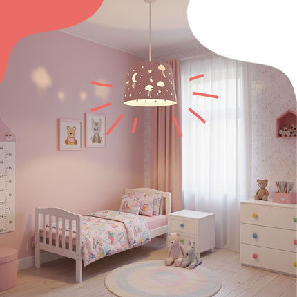 Children's Room Hanging Lamp – Night Sky Design