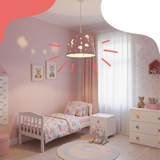 Children's Room Hanging Lamp – Night Sky Design
