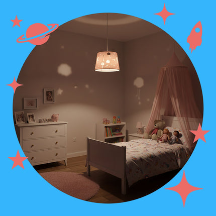 Children's Room Hanging Lamp – Night Sky Design