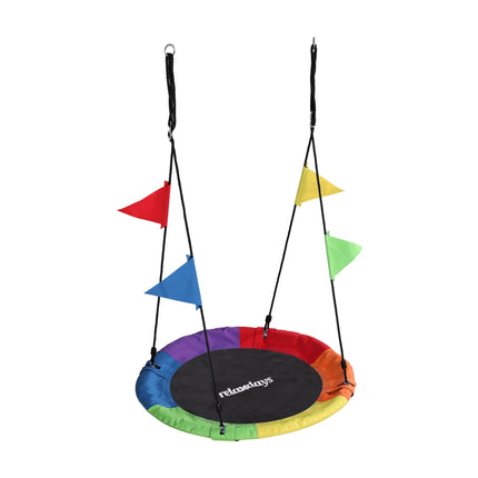 Children's Round Nest Swing with Bunting