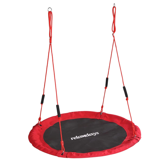 Children's Round Nest Swing with Foam Handles