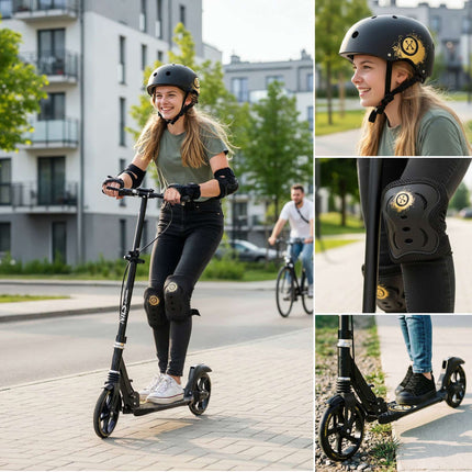 Children's Scooter, Gold, 200mm Wheels, Adjustable Handlebar
